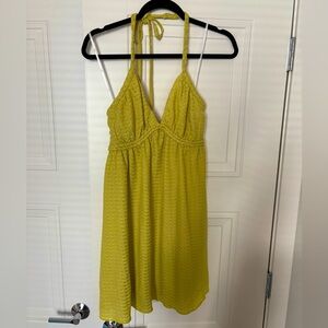 Like Green Halter Mini Dress